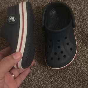 CROCS Kids Navy and Red Water Shoes